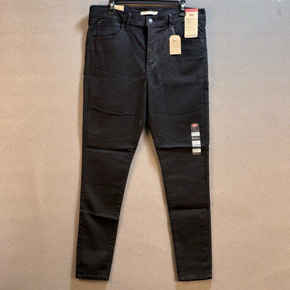 Levi's 720‎ High Rise Jeans Black Size 18M casual streetwear